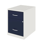 Space Solutions 18  Deep 2 Drawer Letter Width Vertical File Cabinet with Accessory Drawer