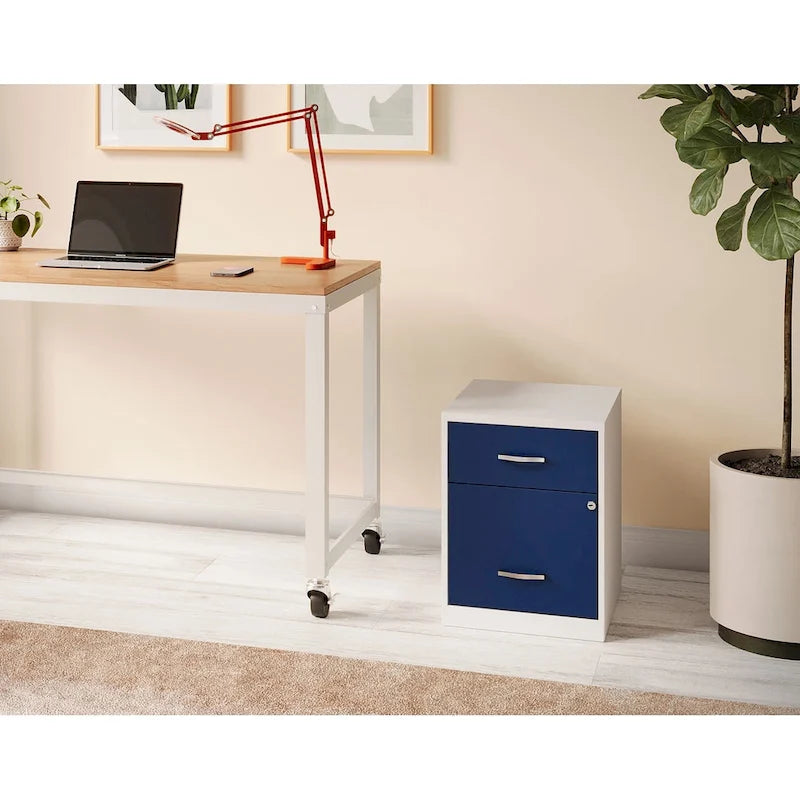 Space Solutions 18  Deep 2 Drawer Letter Width Vertical File Cabinet with Accessory Drawer