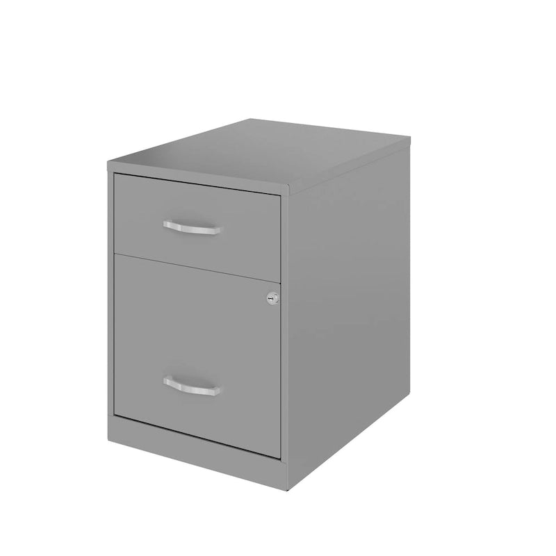 Space Solutions 18  Deep 2 Drawer Letter Width Vertical File Cabinet with Accessory Drawer