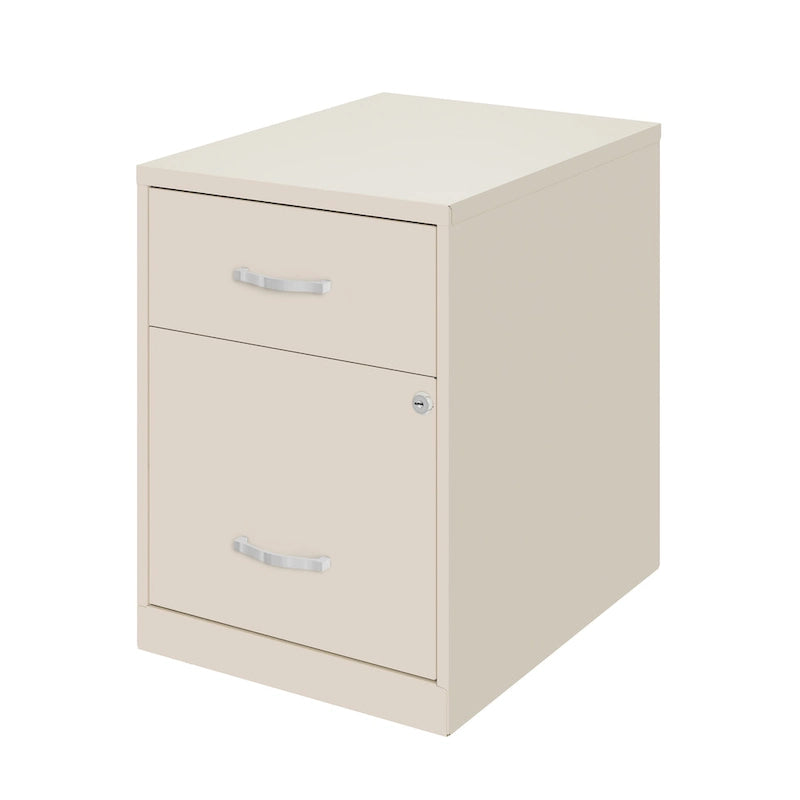 Space Solutions 18  Deep 2 Drawer Letter Width Vertical File Cabinet with Accessory Drawer