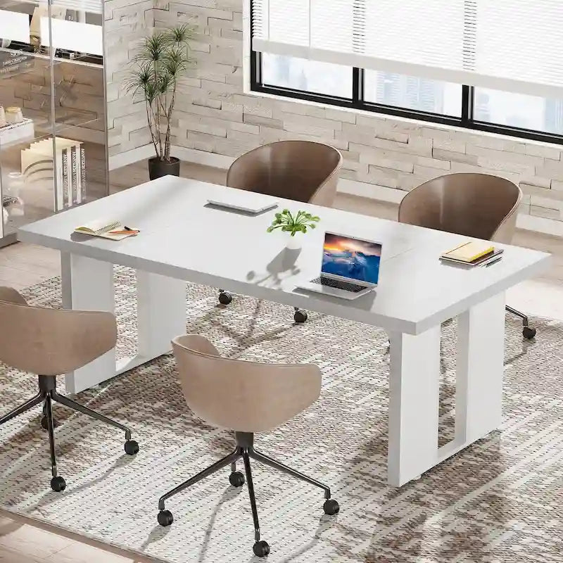 70.9 Executive Desk, Large Computer Office Desk Workstation