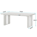 70.9 Executive Desk, Large Computer Office Desk Workstation