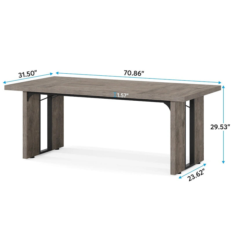 70.9 Executive Desk, Large Computer Office Desk Workstation