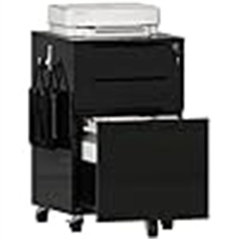 High Glossy File Cabinet - 17.72 D x 15.75 W x 25.59 H