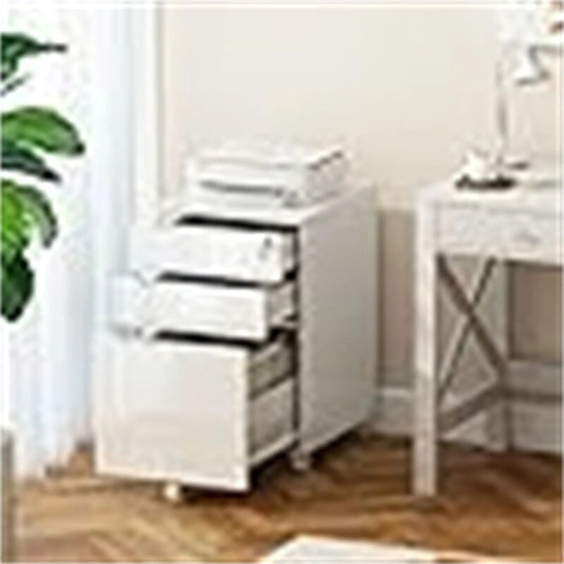 High Glossy File Cabinet - 17.72 D x 15.75 W x 25.59 H