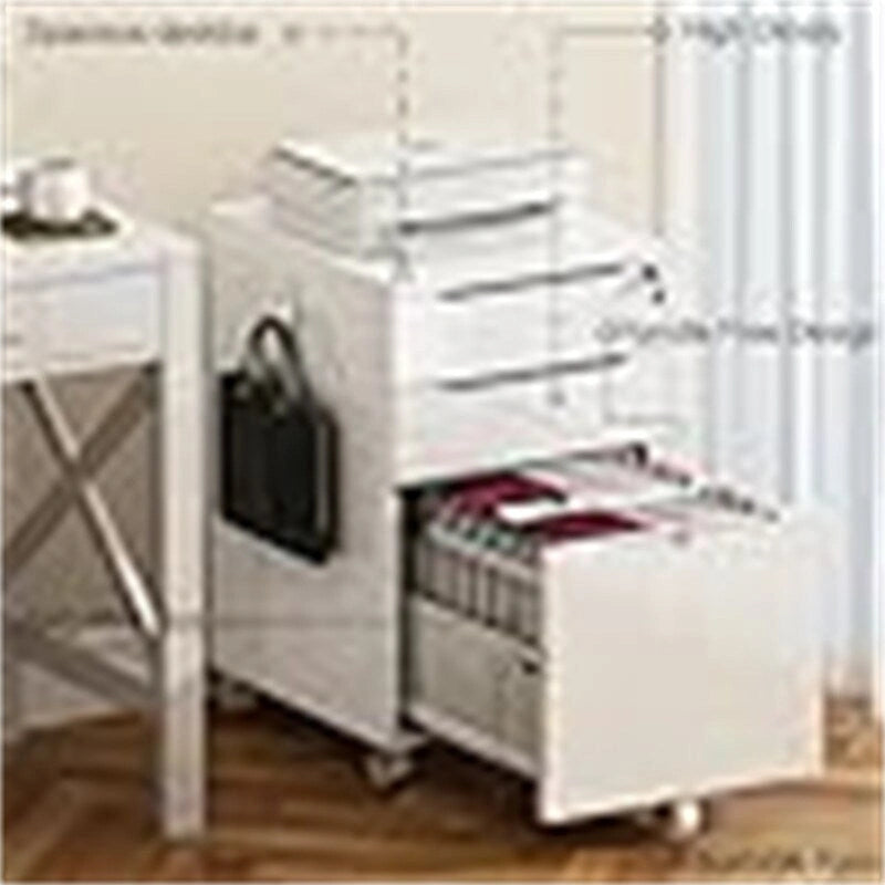 High Glossy File Cabinet - 17.72 D x 15.75 W x 25.59 H