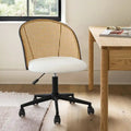 Boucle Rattan Task Chair