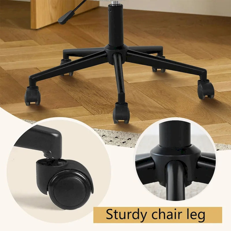 Boucle Rattan Task Chair