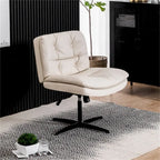 Large Size Armless Home Office Desk Chair No Wheels