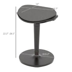 HOMCOM Standing Desk Chair, Ergonomic Backless Wobble Stool, Height Adjustable Tall Office Chair 22.2-28.1 Inches