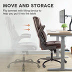 Flip-Up Armrest Adjustable Ergonomic Home Office chair
