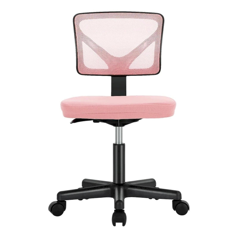 Comfy PU Leather Upholstered Office Chair, Home Desk Chair with Arms & Adjustable Swivel