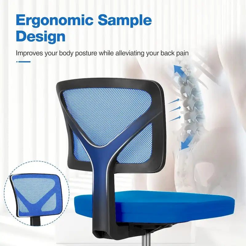 Comfy PU Leather Upholstered Office Chair, Home Desk Chair with Arms & Adjustable Swivel