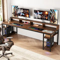 78.7 Inch Extral Long Two Person Desk, Double Computer Desk for Home Office
