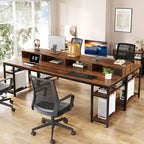 78.7 Inch Extral Long Two Person Desk, Double Computer Desk for Home Office