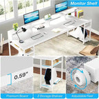 78.7 Inch Extral Long Two Person Desk, Double Computer Desk for Home Office