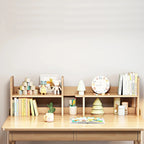 Kids Desk Kids Table Wood Computer Desk with Bookshelf - N/A