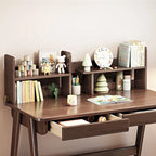Kids Desk Kids Table Wood Computer Desk with Bookshelf - N/A