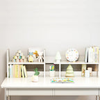 Kids Desk Kids Table Wood Computer Desk with Bookshelf - N/A