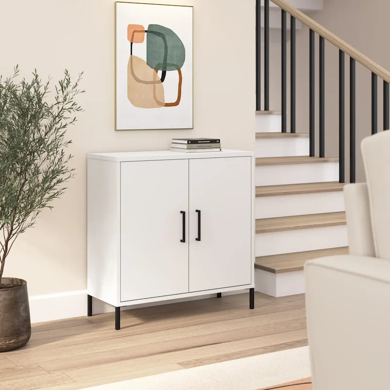 Essence Low Storage Cabinet with Doors by Bush Furniture
