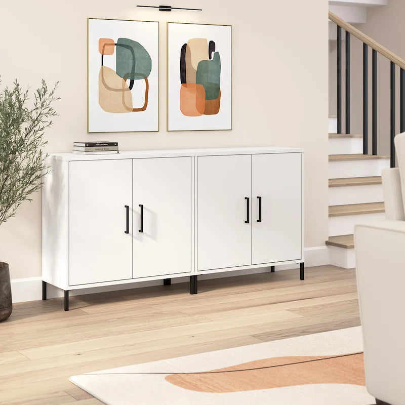 Essence Low Storage Cabinet with Doors by Bush Furniture