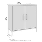 Essence Low Storage Cabinet with Doors by Bush Furniture