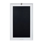 Utopia Alley Fold Down Desk Table Wall Cabinet With Chalkboard, White
