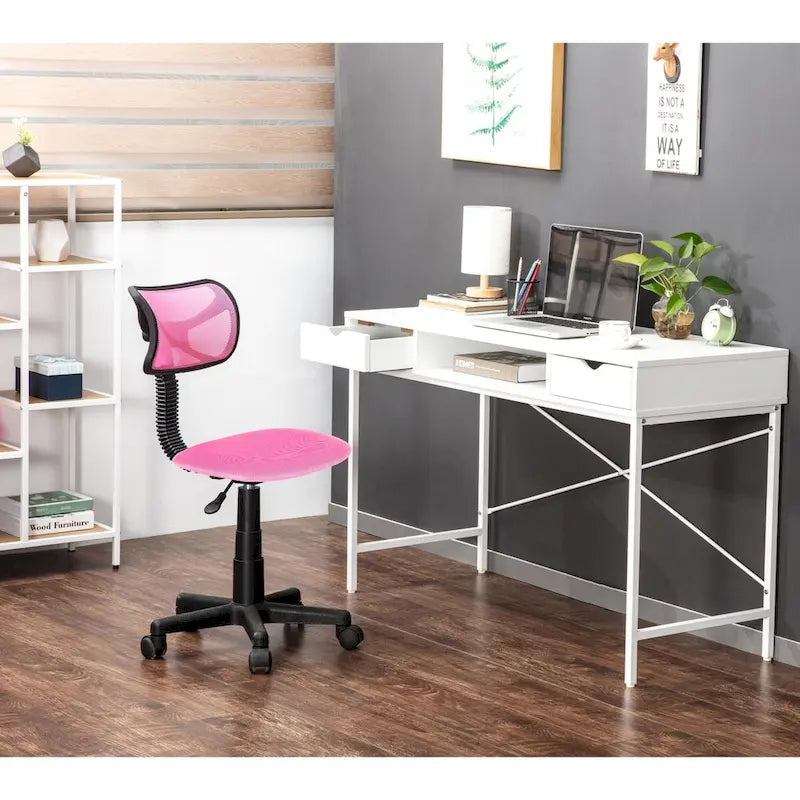 JJS 48' Writing Desk with Drawers, Contemporary Home Office Large Computer Laptop Workstation with Storage