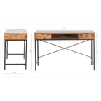 JJS 48' Writing Desk with Drawers, Contemporary Home Office Large Computer Laptop Workstation with Storage