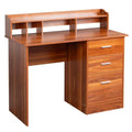 43.31  3 Drawers Wooden Computer Desk with Letter File Cabinet