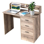 43.31  3 Drawers Wooden Computer Desk with Letter File Cabinet