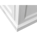 Modern Wood Lateral File, Office Lateral File, Storage File Drawer, Fully Assembled, White