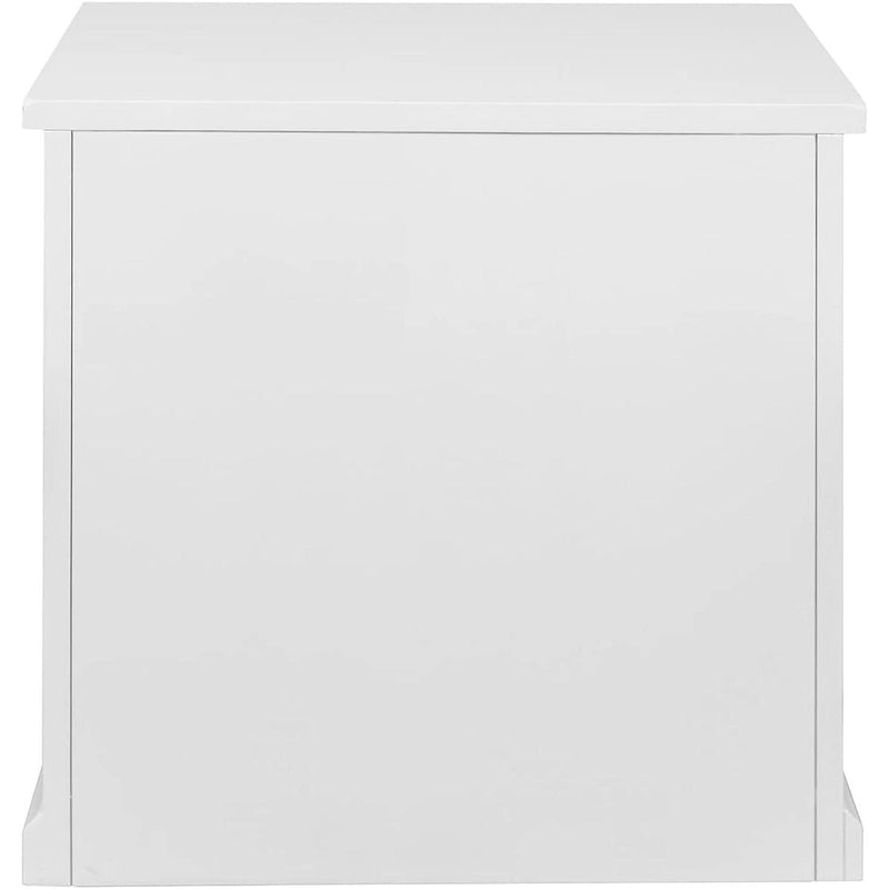 Modern Wood Lateral File, Office Lateral File, Storage File Drawer, Fully Assembled, White