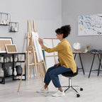 Wobble Stool Air balance ball chair on wheels alternative rolling