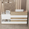 Contemporary Office Reception Desk with Keyboard Drawer Table