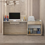 Contemporary Office Reception Desk with Keyboard Drawer Table