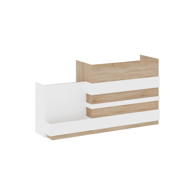 Contemporary Office Reception Desk with Keyboard Drawer Table