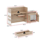 Contemporary Office Reception Desk with Keyboard Drawer Table