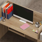 Contemporary Office Reception Desk with Keyboard Drawer Table