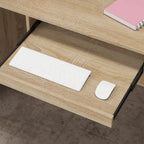 Contemporary Office Reception Desk with Keyboard Drawer Table