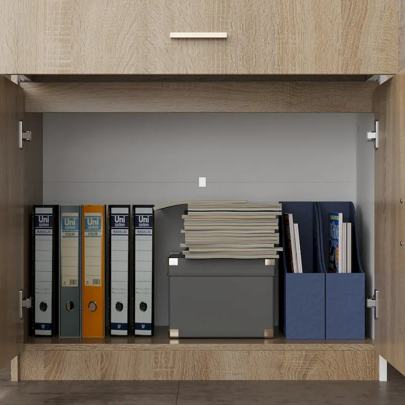 Contemporary Office Reception Desk with Keyboard Drawer Table