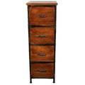 AA Warehousing Rustic Handmade Solid Wood 4-drawer Cabinet