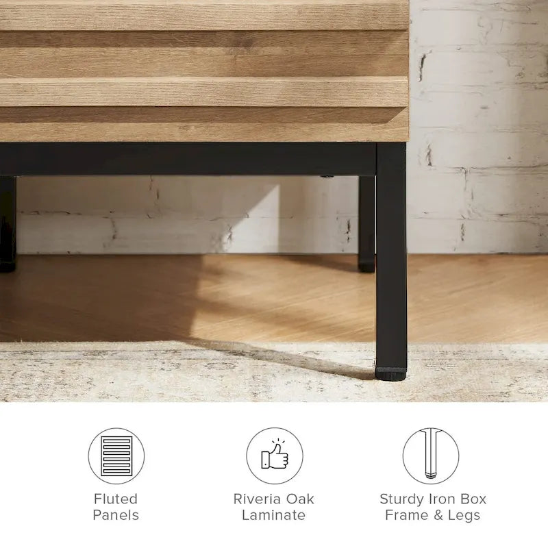 Mopio Norwin Modern Industrial Executive Desk - N/A