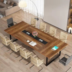 8FT Conference Table 94.49 Inches Large Meeting Table Podcast Table