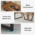 8FT Conference Table 94.49 Inches Large Meeting Table Podcast Table