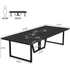 8FT Conference Table 94.49 Inches Large Meeting Table Podcast Table