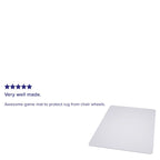 45  x 53  Carpet Chair Mat with Scuff and Slip Resistant Textured Top