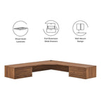 Render Wall Mount Corner Office Desk