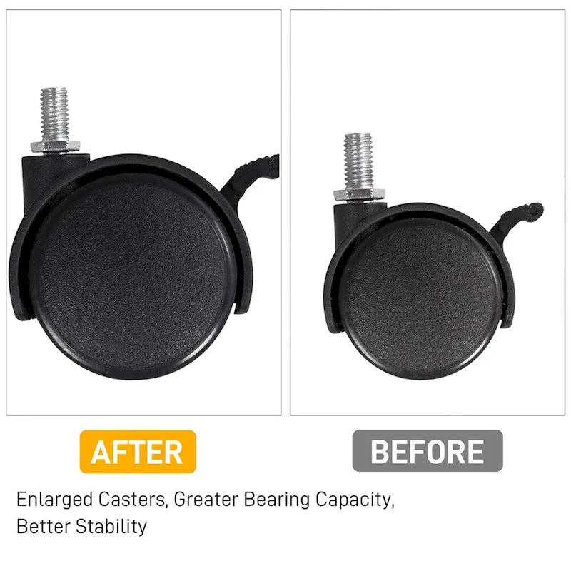 Yaheetech Rolling Computer Desk Table Tray Desk with Drawer and Shelf