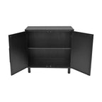 Hopper Studio Delancey Black 2-Door Cabinet